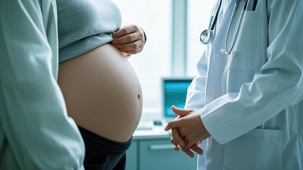 A Houston surrogate mother undergoing a medical check-up before surrogacy