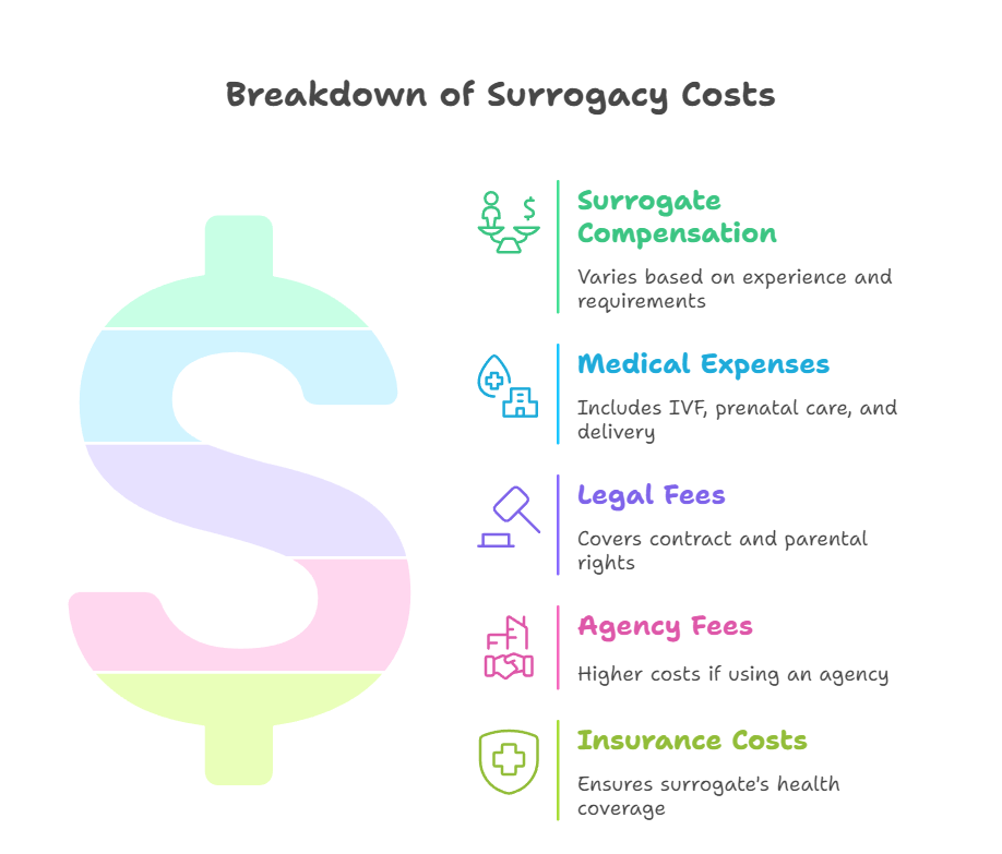 Breakdown of Surrogacy Costs  in Houston