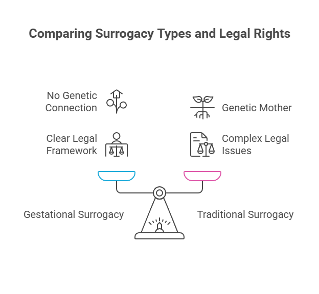 Comparing Surrogacy Types and Legal Rights