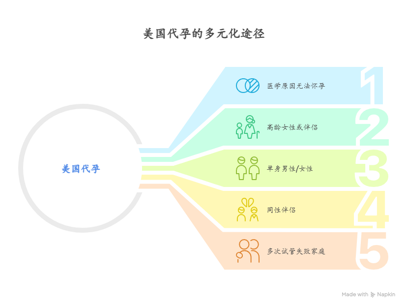 美国代孕的多元化途径