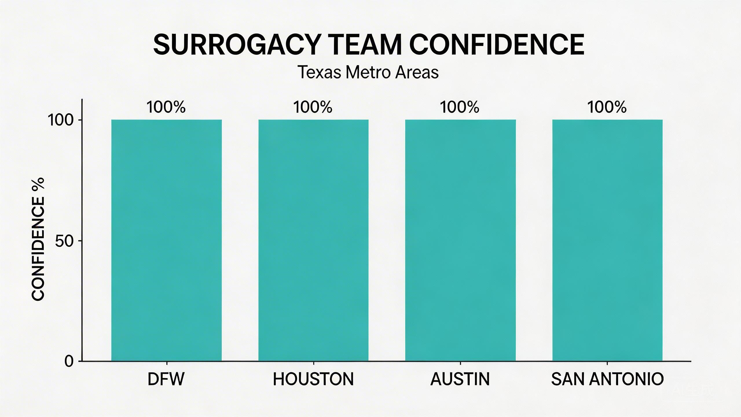数据可视化图：100% confident and comfortable...