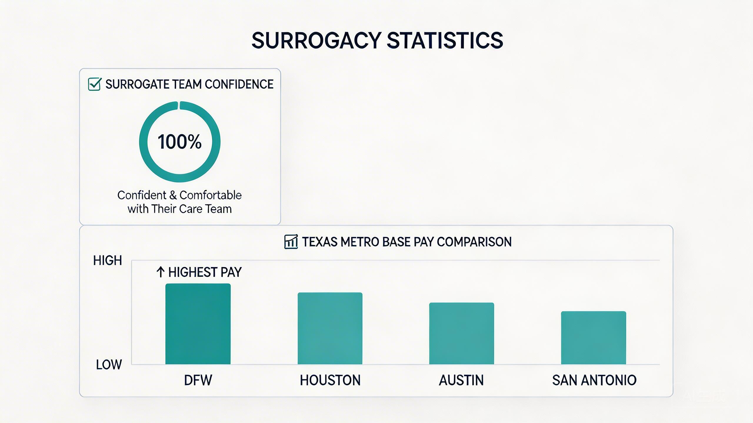 数据可视化图：100% confident and comfortable...